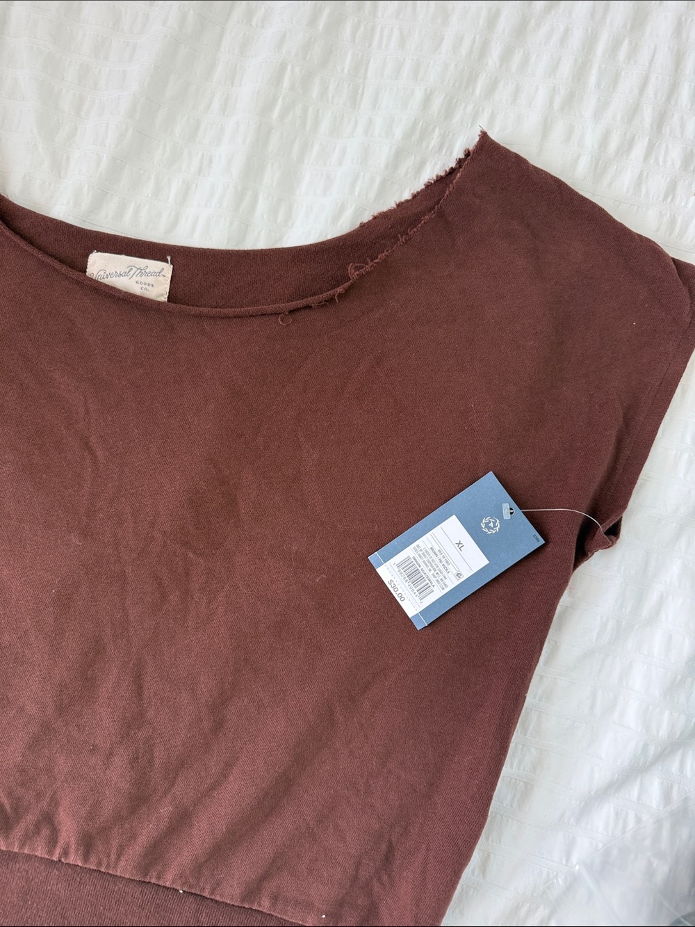 Universal Thread Brown Off Shoulder Crop Top Sizes Available XL NWT - Picture 4 of 5